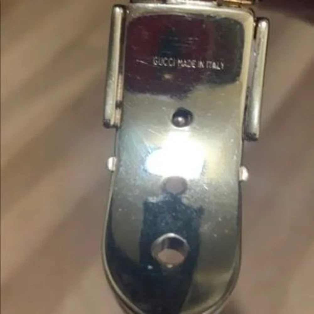 Vintage Gucci Belt Buckle Strap Bangle Bracelet - Picture 9 of 12